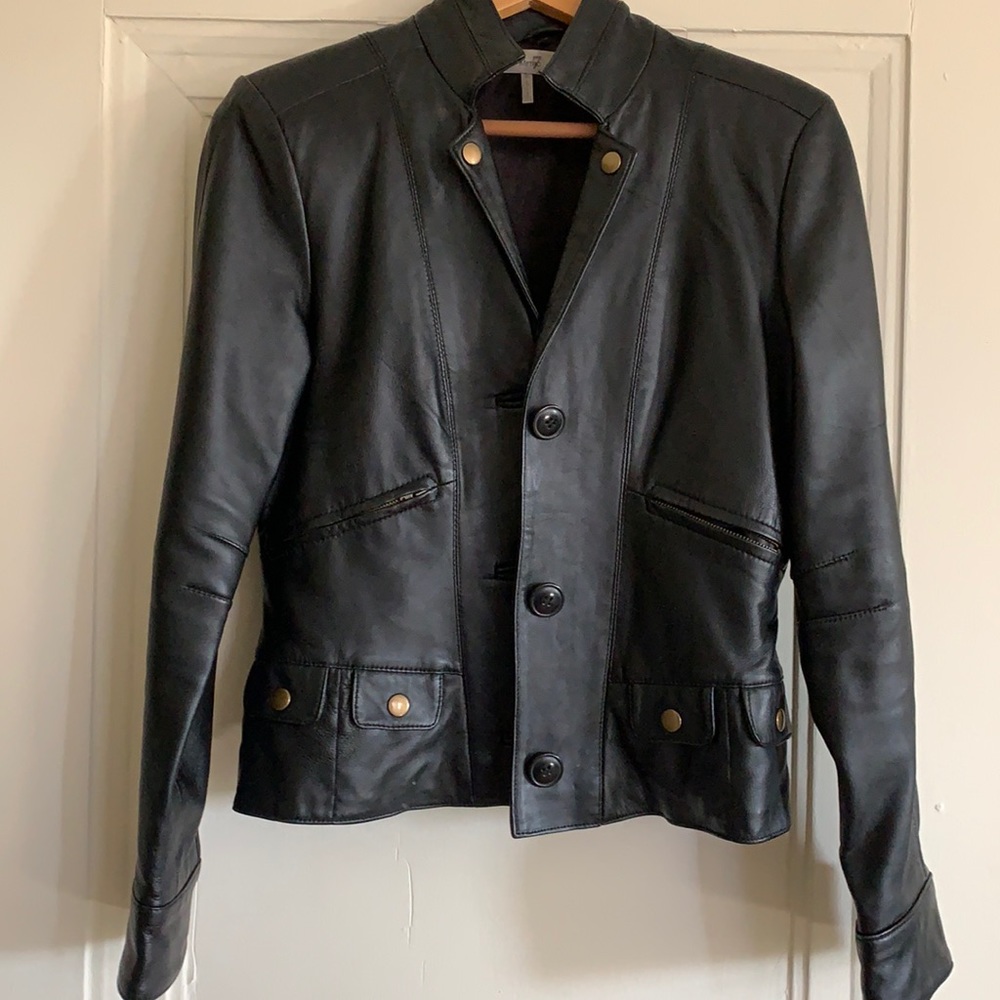 Black Leather jacket from metro